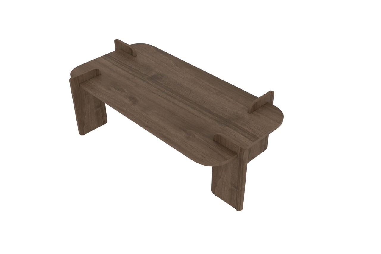 Masuta de cafea, Hanah Home, Lovge, 120x35x60 cm, Maro - view 6