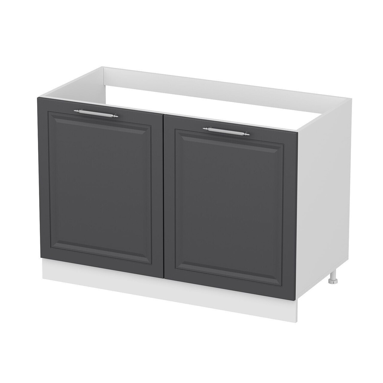 Dulap pentru bucatarie, Hanah Home, Minar, 120x87x58 cm, Alb / Antracit — imaginea 2
