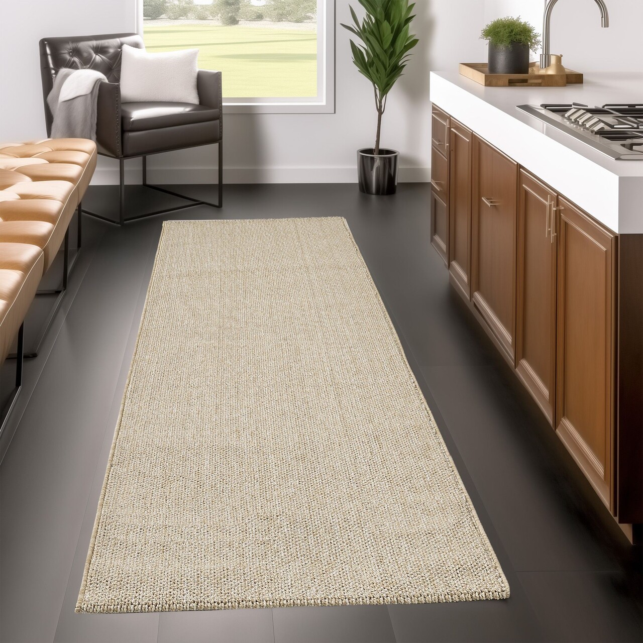 Covor (80 x 250), Loom 4300, 80x250 cm, Bej - view 3