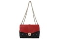 Geanta Beverly Hills Polo Club, 623, piele ecologica, negru/rosu