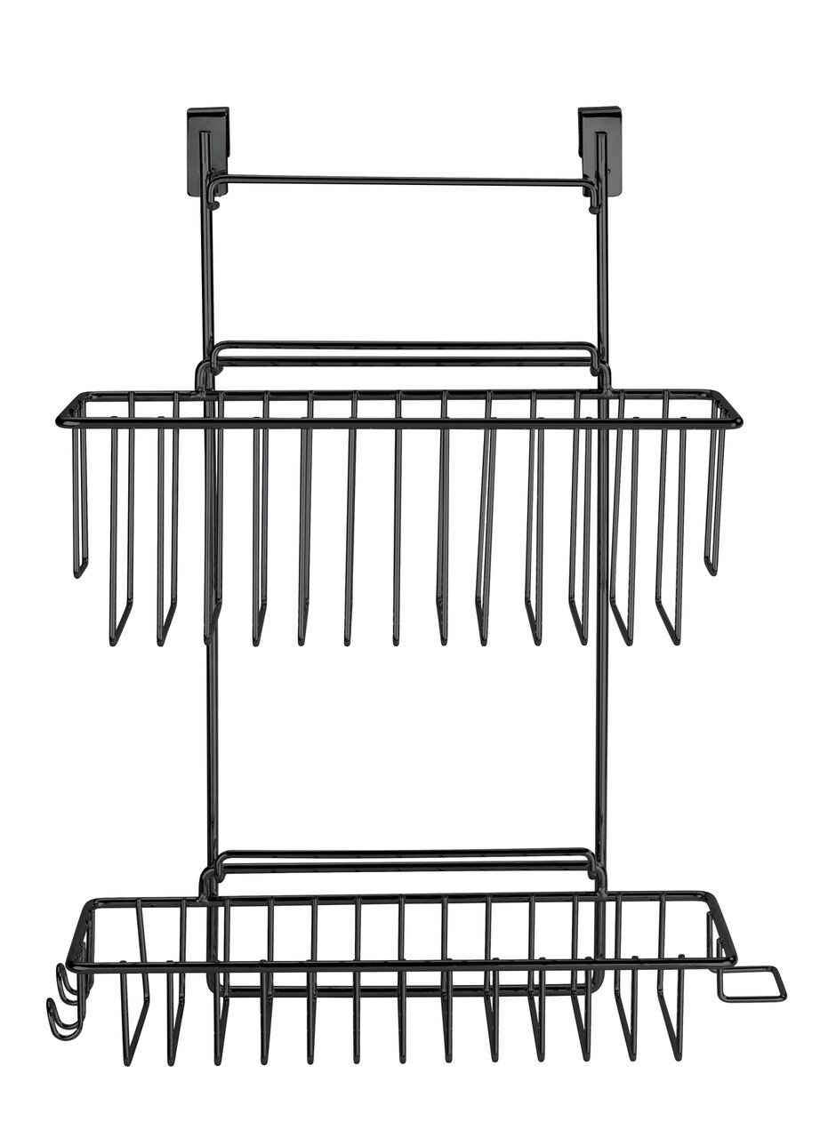 Suport depozitare suspendabil pentru bucatarie, Wenko, Flexi Black, 32 x 47 x 12.5 cm, metal, negru - 1 | YEO