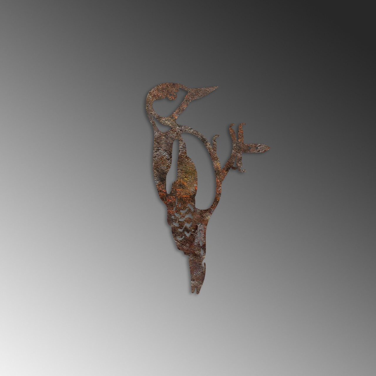 Obiect decorativ de grădină, Bird On The Branch 01, 18x30 cm, Maro - view 5