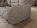 Canapea extensibila 3 locuri ELTAP, Deverio, 154x103x83 cm, lemn/poliester, bej inchis