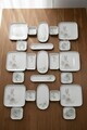 Set de mic dejun, Hermia, 208PEK1108, Portelan, Platou cu măsline: 25 cm (2 bucăți), Alb/Maro