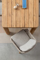 Masa pentru gradina Maverick, Bizzotto, 240x100x77 cm, lemn de tec reciclat, natural