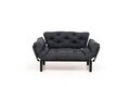 Canapea extensibilă de grădină cu 2 locuri, Atelier del Sofa, 859FTN2912, Antracit
