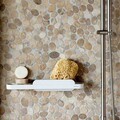 Suport accesorii dus + racleta, Brabantia, MindSet, 42.1x9x7.3 cm, aluminiu, alb