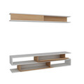 Comoda TV, Decorotika, Sims, Alb / Teak