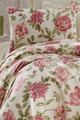 Set cuvertura pique dubla, Care - Pink v2, EnLora Home, Bumbac