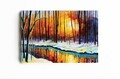 Tablou decorativ, BAS-YAP-1021, Dimensiune: 60 x 90 cm, Multicolor