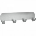 Cuier autoadeziv Metaltex, 18 cm, inox, argintiu