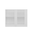 Dulap pentru bucatarie, Hanah Home, Minar, 105x72x56 cm, Alb / Dore
