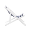 Sezlong Riges, Homla, 58.5x42x52.5 cm, lemn, alb/albastru