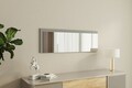 Oglinda decorativa, Siam, Lariya, 40x120x2.2 cm, MDF , Alb / Antracit