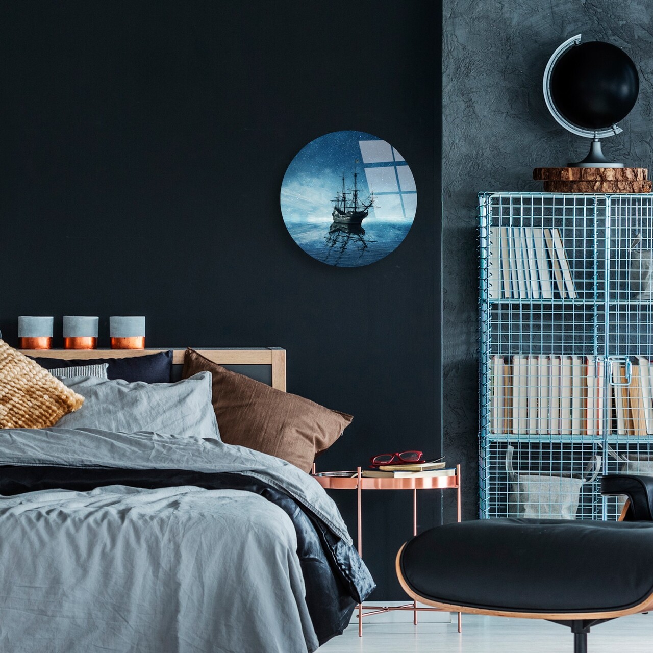 Tablou decorativ, UV-1154, ø30 cm, Multicolor - view 3
