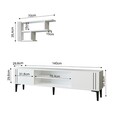 Comoda TV, Inarch, Snow Set, Alb