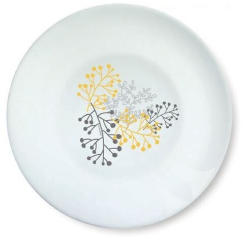 Farfurie adanca nordic, ambition, portelan, 20 cm, galben