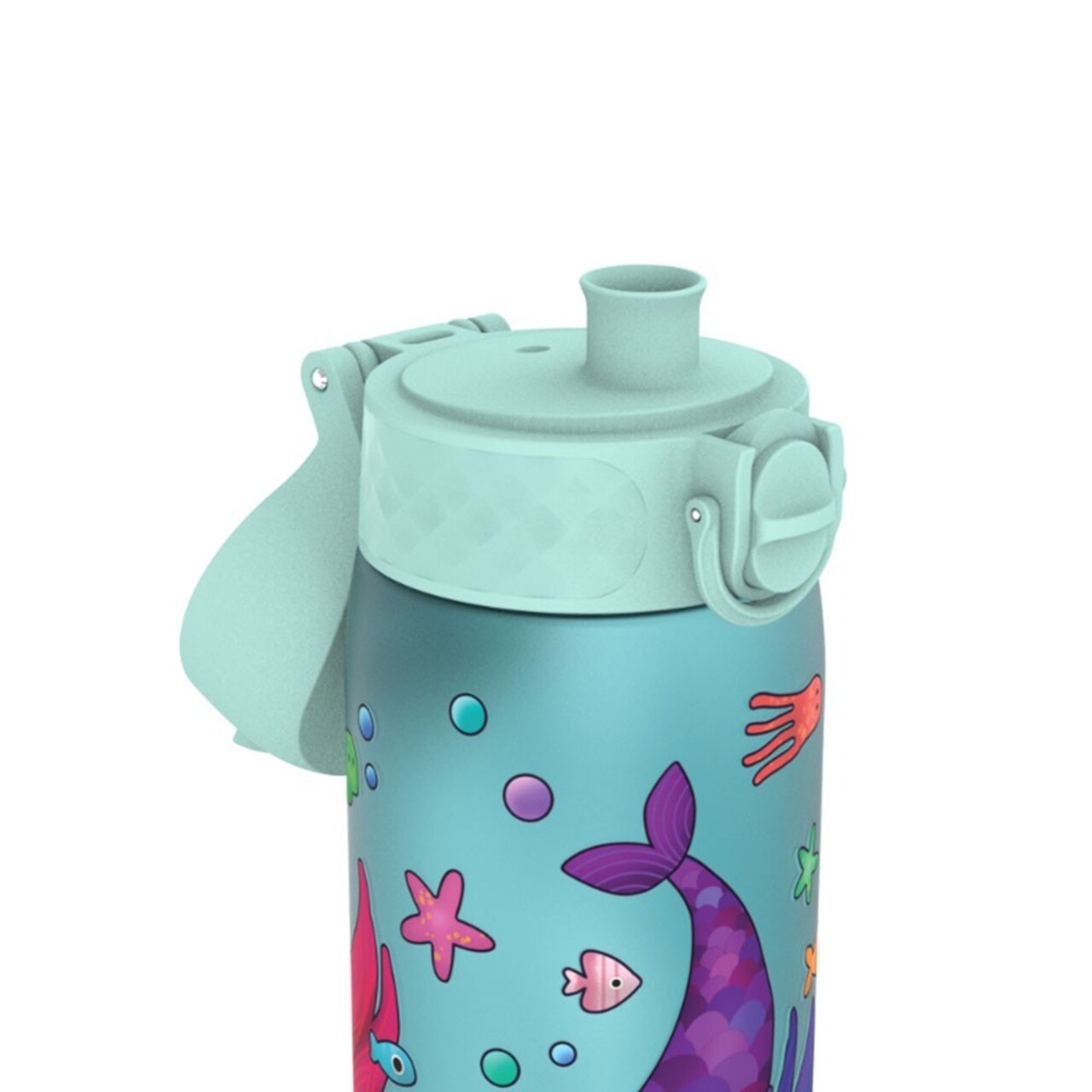 Sticla apa pentru copii Slim, recyclon, 500ml, Mermaids - Ion8 - imagine 2