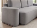 Coltar extensibil dreapta 4 locuri ELTAP, Aurumm, 285x180x92 cm, lemn/poliester, gri inchis
