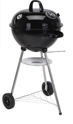 Gratar mobil Spherical, Ø48 cm, otel inoxidabil, negru