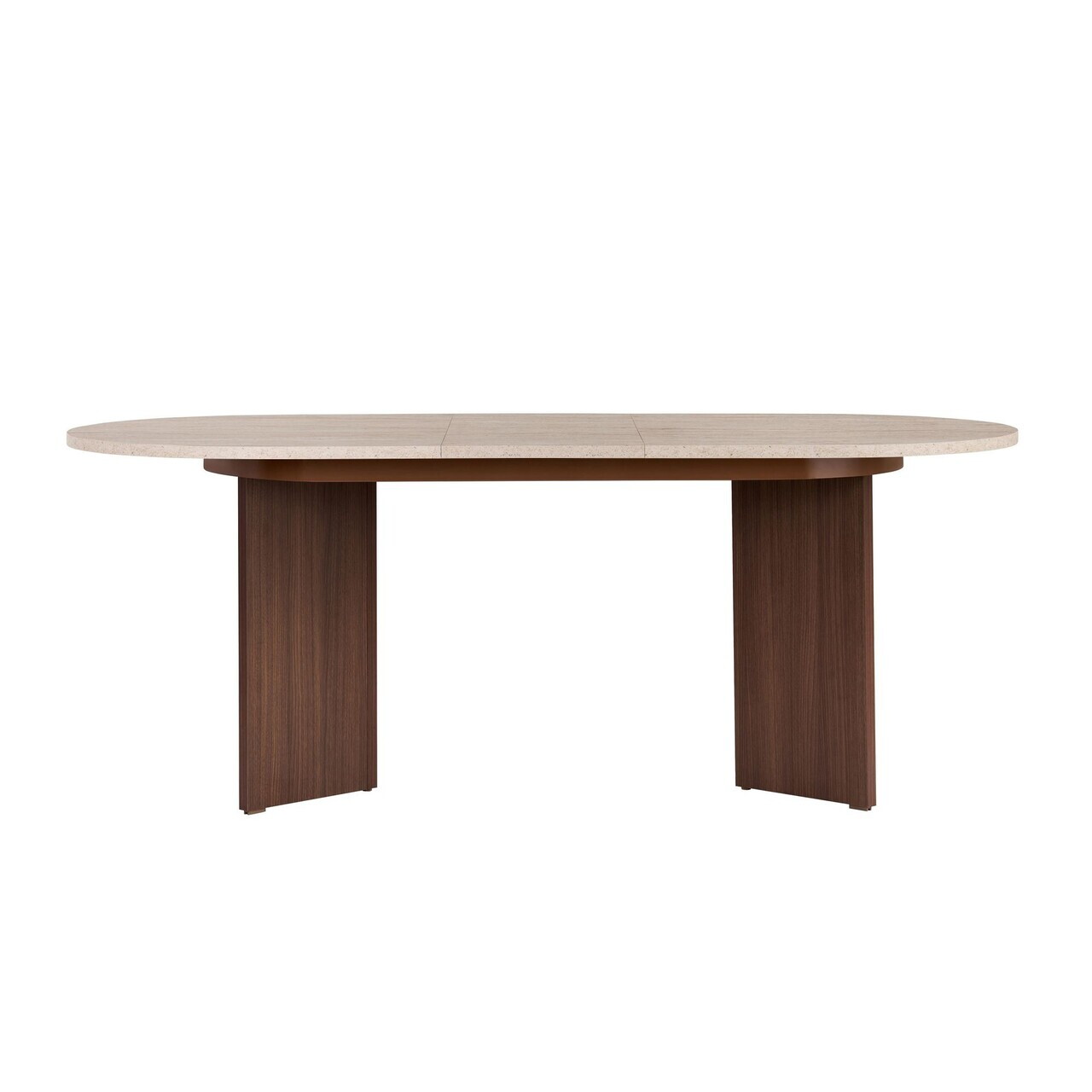 Masa extensibila, Nordure, Sorell, 160x75x90 cm, PAL, Travertin / Nuc Milano — imaginea 6