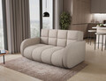 Canapea extensibila 3 locuri ELTAP, Deverio, 154x103x83 cm, lemn/poliester, bej deschis