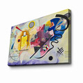 Tablou decorativ, 4570KANDINSKY028, Canvas, Lemn, Multicolor