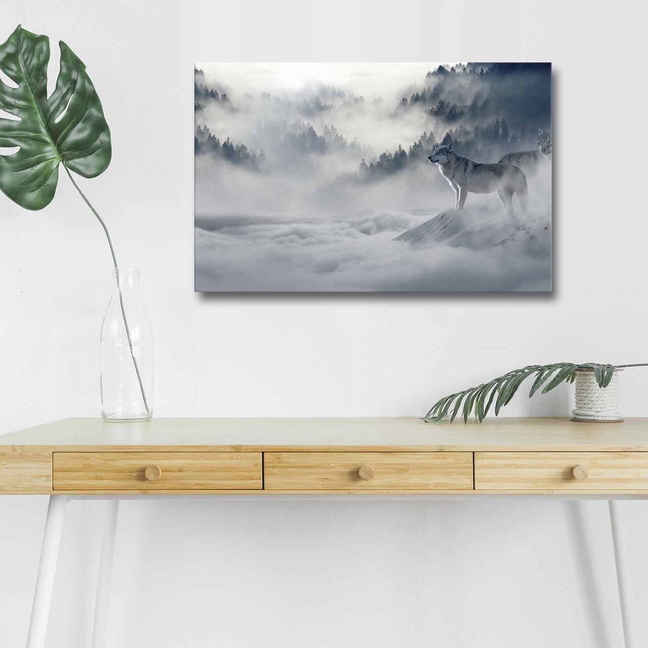 Tablou decorativ cu lumina LED, 4570DHDACT-179, Dimensiune: 45 x 70 cm, Multicolor - view 2