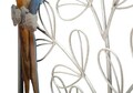 Decoratiune de perete Parrot, Mauro Ferretti, 28.6 x 74.3 cm, fier, multicolor
