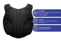 Dispozitiv de masaj pentru spate si gat Maximex, Massage, 23.5x35 cm, metal/poliester, negru