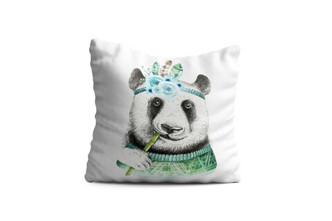 Perna decorativa panda, oyo kids, 43x43 cm, poliester, multicolor