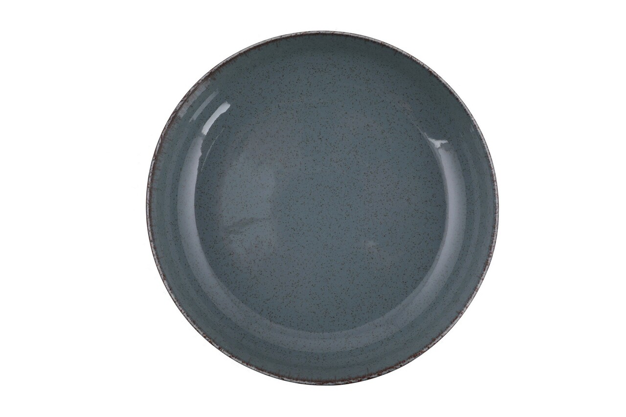 Serviciu de masa, Rekitchen, 513RKT1102, Portelan , Placă de serviciu: 27 x 27 x 2,5 cm (6 bucăți), Albastru