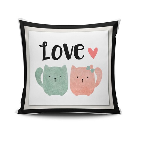 Fata de perna NKLF-346, Cushion Love, amestec bumbac, 43×43 cm, multicolor Cushion Love