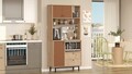 Dulap multifunctional, Locelso, RE4-SK, Stejar / Tigla Roșu