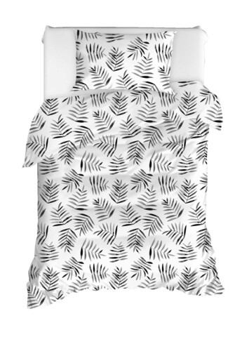 Set lenjerie de pat pentru o persoana 2 piese, hope - white, enlora home, bumbac ranforce