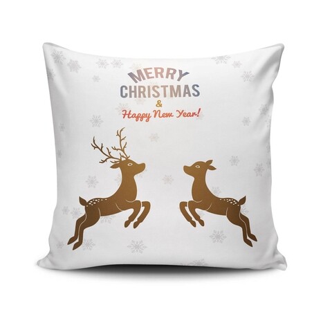Perna decorativa NOELKRLNT-31, Christmas, 43×43 cm, policoton, multicolor Christmas