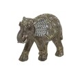 Decoratiune Elephant, InArt, 12 x 5 x 9 cm, polirasina, auriu