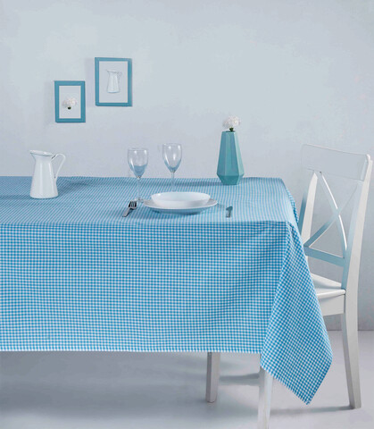 Fata de masa, DC Home, 198DCH1132, Bumbac, 170x220 cm, Turcoaz