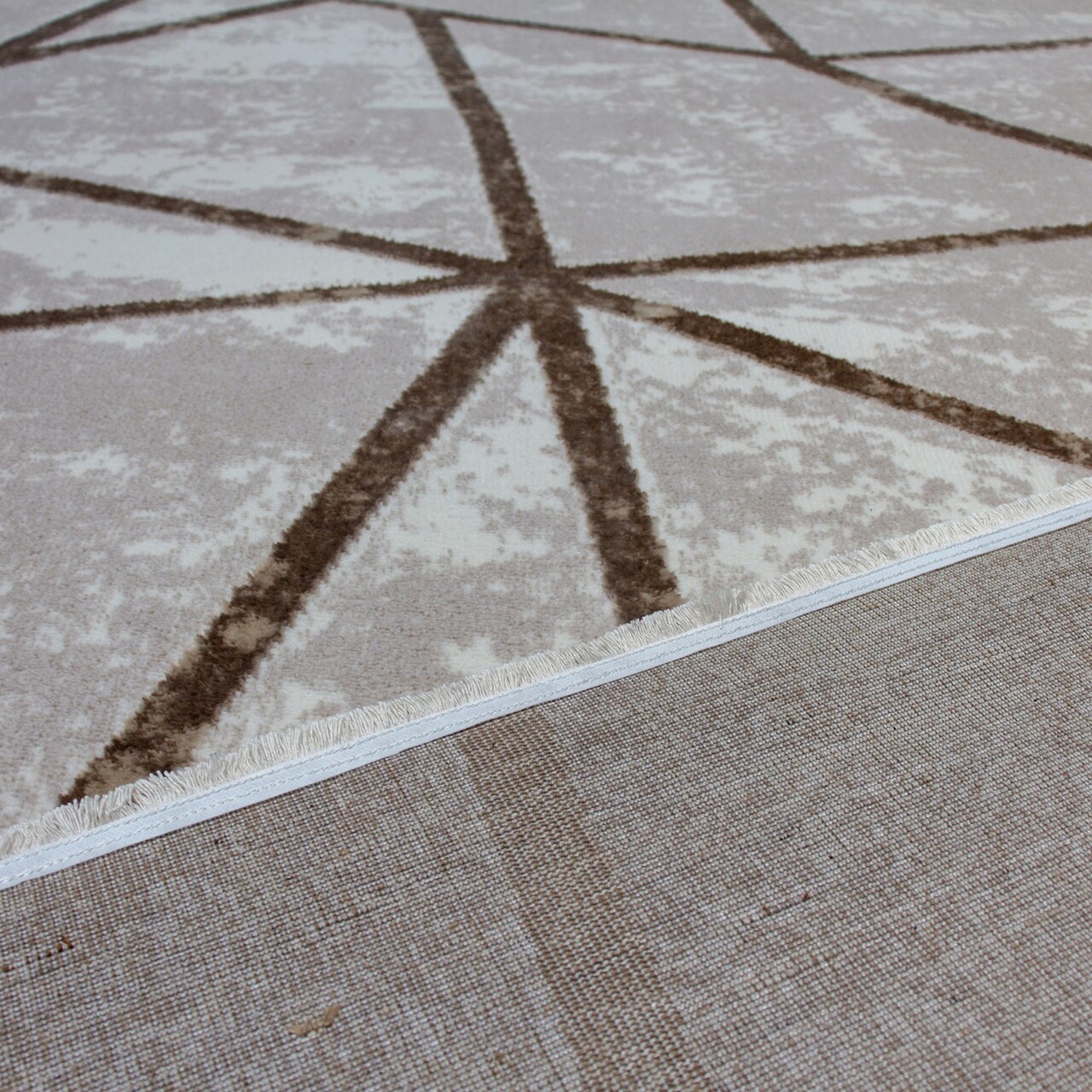 Covor, 1035, 200x290 cm, Polipropilena, Bej / nurcă - 3 | YEO