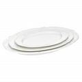 Platou oval Pola, Ambition, 30.5x21x1.5 cm, portelan, alb