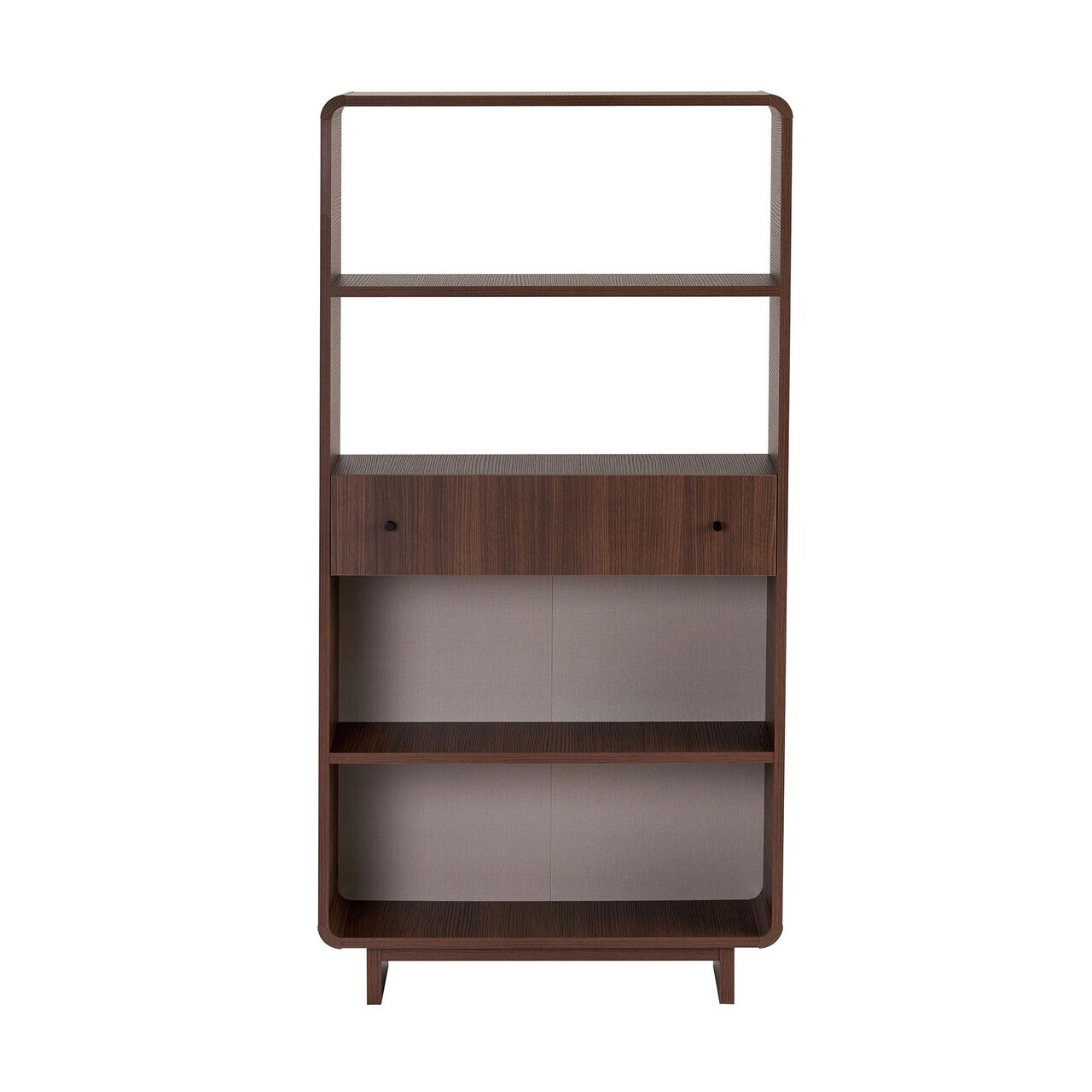 Corp biblioteca, Hanah Home, Senza, 78x153x34 cm, PAL, Maro — imaginea 3