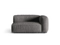 Modul dreapta pentru canapea, 1 loc, Martina-120, Micadoni Home, 160x106x75 cm, catifea, gri