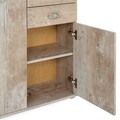 Comoda cu 2 usi 2 sertare, Larisa, L.70 l.29 H.78.5, vintage pine