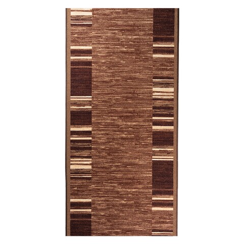 Traversa pentru hol Phoenix, Decorino, 80x1000 cm, poliamida, maro
