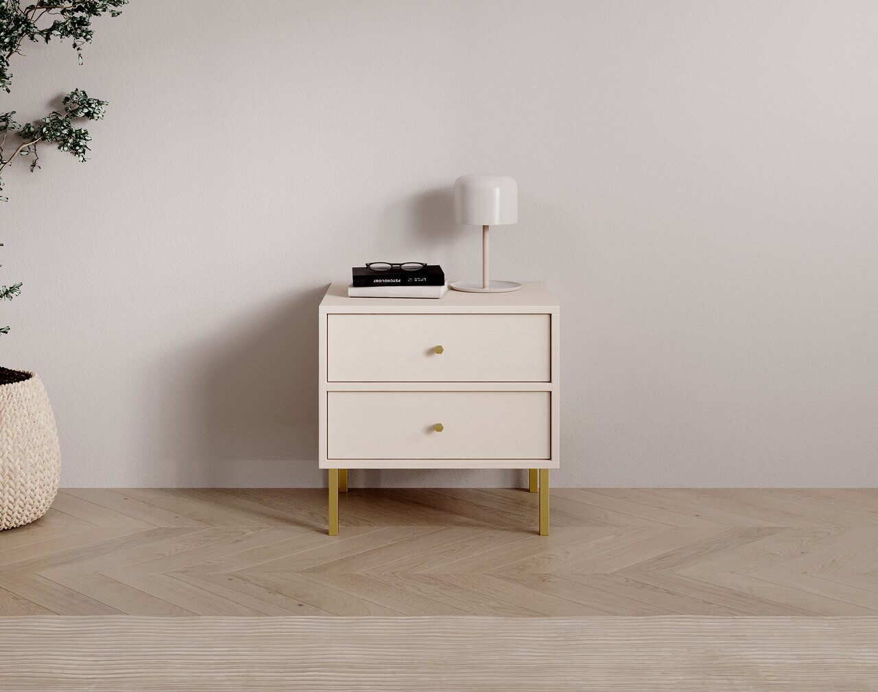 Noptiera ADRK, Tili, 51.8x40.8x50 cm, PAL laminat, bej