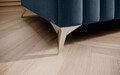 Bancheta, ELTAP, PU-LAU-76MO, Laurence, 132x64x36 cm, poliester, albastru deschis