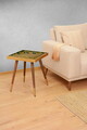 Taburet, Qunef, Felice Halka Pouffe 60, 40x60 cm, Cadru: 100% MDF, Roz pudra