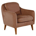 Set de canapea, Unique Design, 867UNQ1620, Lemn de carpen, Maro