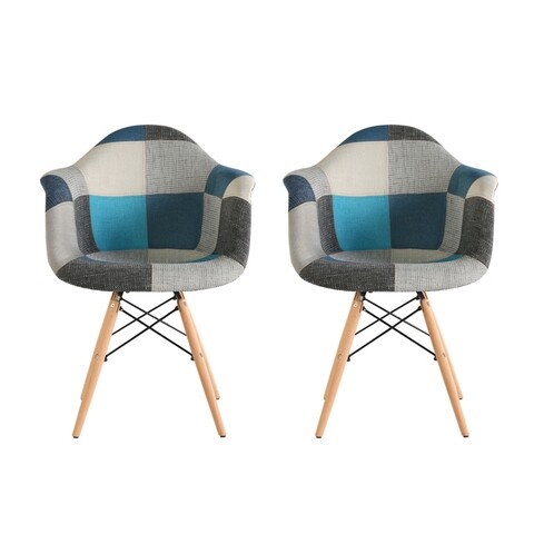 Set 2 scaune tapitate pentru living Cosy sky, Heinner, albastru/gri Heinner imagine 2022 by aka-home.ro