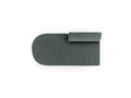 Modul canapea stanga 2 locuri, Miley, Micadoni Home, BL, 158x85x74 cm, poliester chenille, albastru petrol